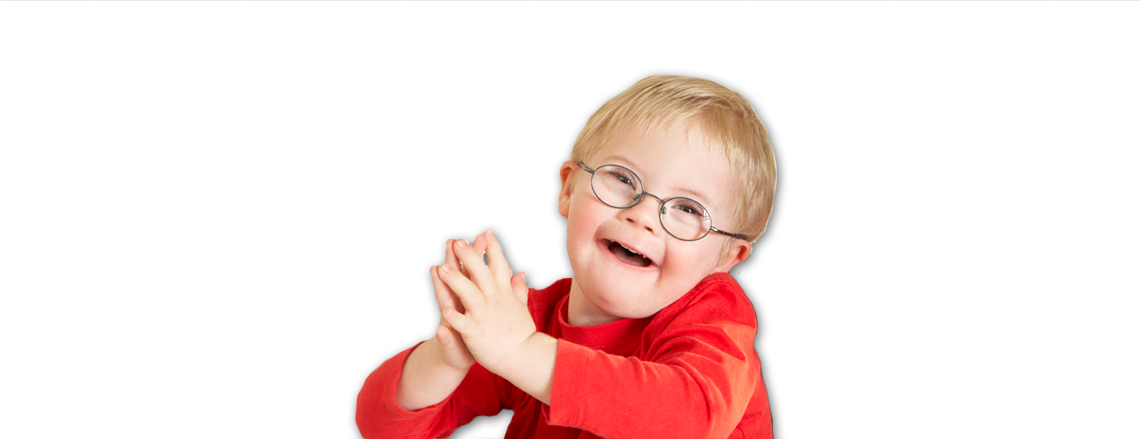 A little boy with glasses